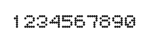 5×6数字点阵字体 ddN56AA1794