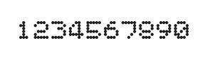 5×6数字点阵字体 ddN56AA1799