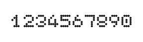 5×6数字点阵字体 ddN56AA1804