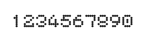 5×6数字点阵字体 ddN56AA1810