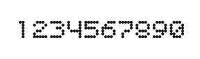 5×6数字点阵字体 ddN56AA1812