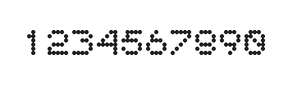 5×6数字点阵字体 ddN56AA1814