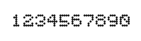5×6数字点阵字体 ddN56AA1815
