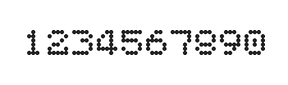 5×6数字点阵字体 ddN56AA1816