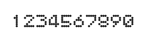 5×6数字点阵字体 ddN56AA1818