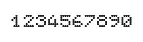 5×6数字点阵字体 ddN56AA1819