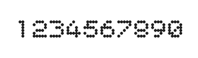 5×6数字点阵字体 ddN56AA1823