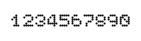 5×6数字点阵字体 ddN56AA1826