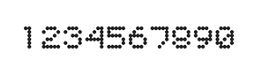 5×6数字点阵字体 ddN56AA1831