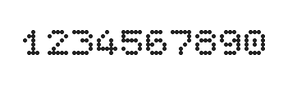 5×6数字点阵字体 ddN56AA1835