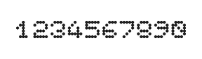 5×6数字点阵字体 ddN56AA1838