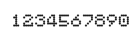 5×6数字点阵字体 ddN56AA1850
