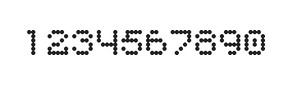 5×6数字点阵字体 ddN56AA1870