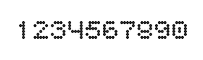 5×6数字点阵字体 ddN56AA1886