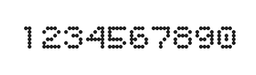 5×6数字点阵字体 ddN56AA1895