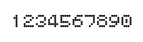 5×6数字点阵字体 ddN56AA1899