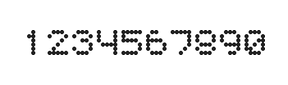 5×6数字点阵字体 ddN56AA1911