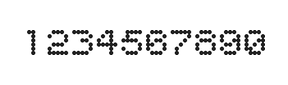 5×6数字点阵字体 ddN56AA1915