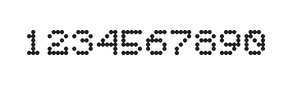 5×6数字点阵字体 ddN56AA1918