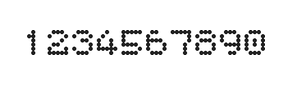 5×6数字点阵字体 ddN56AA1919