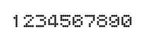 5×6数字点阵字体 ddN56AA1924