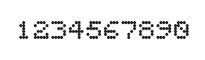 5×6数字点阵字体 ddN56AA1925