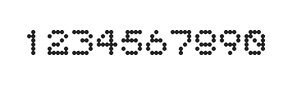 5×6数字点阵字体 ddN56AA1939