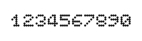 5×6数字点阵字体 ddN56AA1945