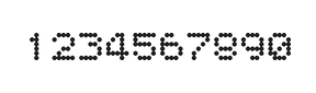 5×6数字点阵字体 ddN56AA1946