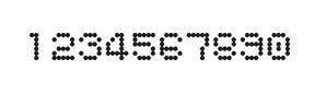 5×6数字点阵字体 ddN56AA1948