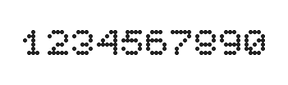 5×6数字点阵字体 ddN56AA1949