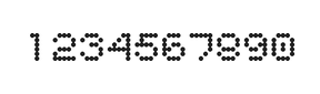 5×6数字点阵字体 ddN56AA1954