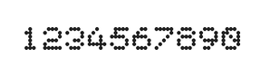 5×6数字点阵字体 ddN56AA1956