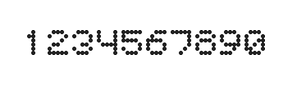 5×6数字点阵字体 ddN56AA1960