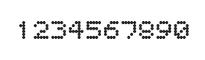 5×6数字点阵字体 ddN56AA1977