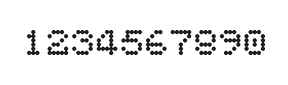 5×6数字点阵字体 ddN56AA1986