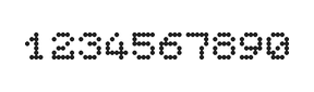 5×6数字点阵字体 ddN56AA1988