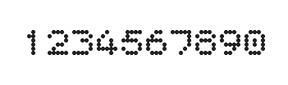 5×6数字点阵字体 ddN56AA1989