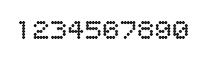 5×6数字点阵字体 ddN56AA1993