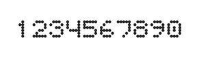 5×6数字点阵字体 ddN56AA1995