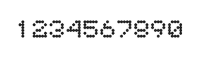 5×6数字点阵字体 ddN56AA1997