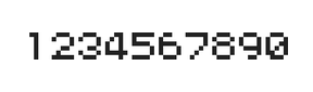 5×6数字点阵字体 ddN56AB0004