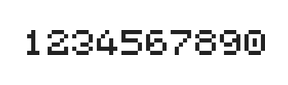5×6数字点阵字体 ddN56AB0005