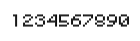 5×6数字点阵字体 ddN56AB0014