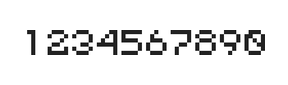 5×6数字点阵字体 ddN56AB0021