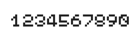 5×6数字点阵字体 ddN56AB0025