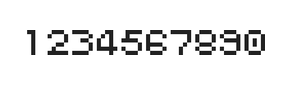 5×6数字点阵字体 ddN56AB0027