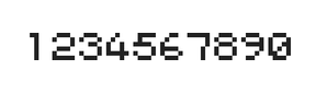 5×6数字点阵字体 ddN56AB0031