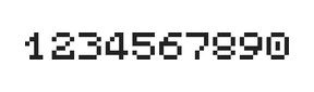 5×6数字点阵字体 ddN56AB0034