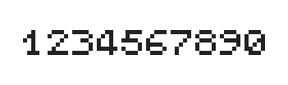 5×6数字点阵字体 ddN56AB0042